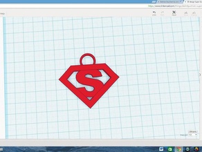 super man keychain 3d printing 3d print model - Mito3D