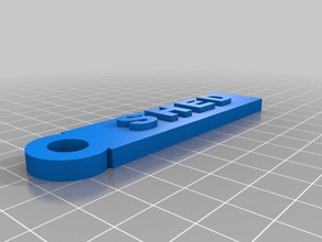 shed keychain 3d printing key fob 3d print model - Mito3D