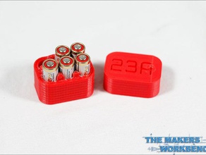 6x 23a 12v boîtier de la batterie l'électronique 3d print model - Mito3D