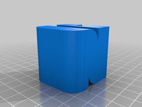 gn monograma cubo sinais e logotipos personalizado 3d print model - Mito3D