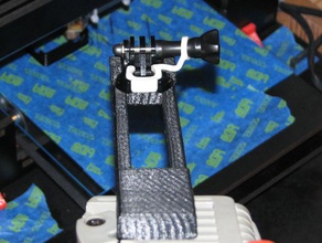 trípode extendido de montaje gopro la cámara el clip monte 3d print model - Mito3D