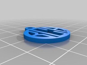 personalizzata monogram pendant gioielli su misura 3d print model - Mito3D