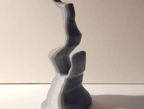 Spitze ein Skulpturen funthing peak 3d print model - Mito3D