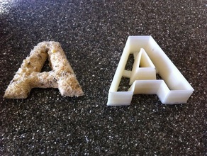 alphabet cookie cutters other 3d print model - Mito3D