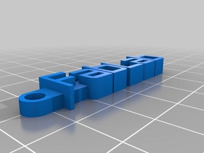 fablab llavero organización personalizado 3d print model - Mito3D