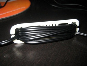 heureux de casque enrouleur cordon d'autres câble plat utile reprap 3d print model - Mito3D