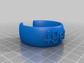 Les 49ers bracelet les bracelets personnalisé 3d print model - Mito3D