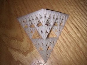 sierpinski tetrahedron diğer fraktal george hart matematik heykel 3d print model - Mito3D