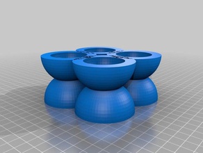 spheres holder containers ashtray sphere 3d print model - Mito3D