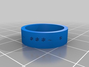 morse code ring rings customized 3d print model - Mito3D