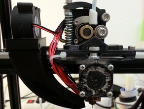 mendelmax 2 fan braketi kefen 3d yazıcı parçaları blower blowerfan dirsek 3d print model - Mito3D