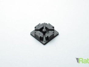 snap-on endcap ratrig openbuilds 3d printing screw-on 3d print model - Mito3D