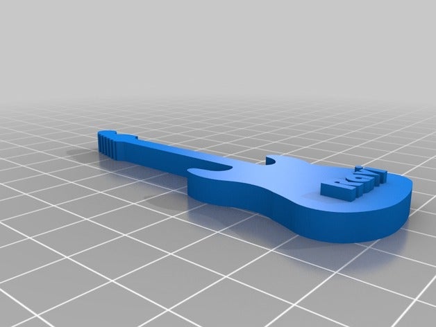 ravi's guitar also blank skp music 3D print model - Mito3D