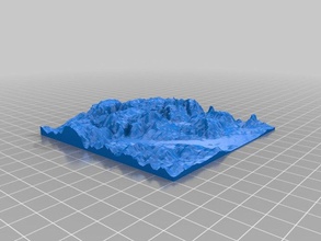 altura do mapa stl salzburgo, na áustria esculturas 3d print model - Mito3D