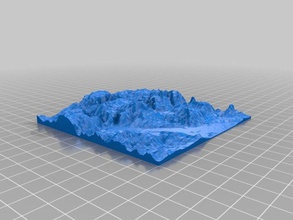 height map stl salzburg österreich Skulpturen 3d print model - Mito3D