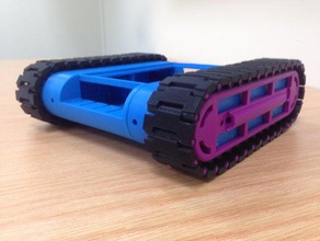 drogerdy 20 in der Robotik flashforge dreamer freecad Himbeere raspberry pi rpi tank tracks tank-tread 3d print model - Mito3D
