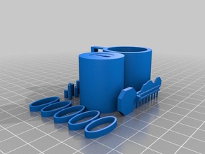 secadora de roupa chave bloqueio impressão 3d kit A seguros a primavera 3d print model - Mito3D