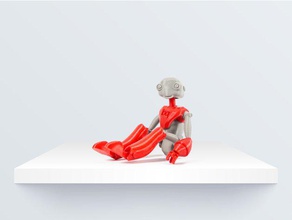 bequi articulado, robot modelo de robots articulado ball jointed fresco la muñeca printdoll el wierd 3d print model - Mito3D
