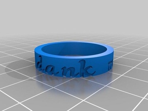 dank memes rings customized 3d print model - Mito3D