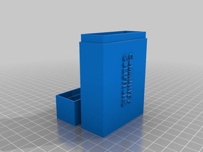 tarjeta de negocio la caja christie oficina personalizado 3d print model - Mito3D