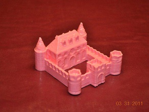 miniature castle other architecture building sketchup 3d print model - Mito3D