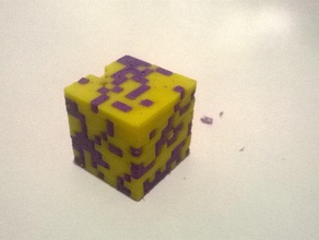 test de la cube 2x2x2 double extrudeuse L'impression 3d tests cal calibrer l'étalonnage extrusion modèle d'impression 3d print model - Mito3D