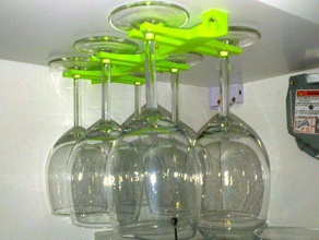 porteur de verres à vin cuisine manger 3d print model - Mito3D