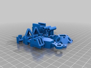 micro-Kran nuts n' bolts 3d-drucken Kran lift mini der Miniatur Riemenscheibe Turm 3d print model - Mito3D