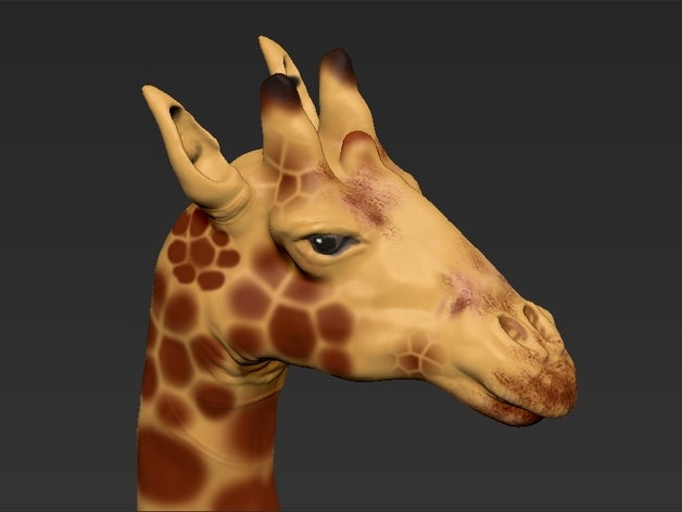 giraffe zbrush Tiere Tier 3D print model - Mito3D