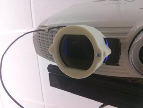 58mm polarizing lens holder c910 logitech webcam camera 3d print model - Mito3D