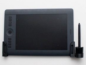 wall storage wacom pro medium tablet ver 20 organization 451 651 851 holder intuos mount pth- stylus 3d print model - Mito3D