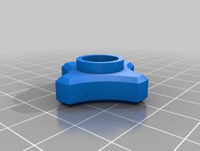meu personalizados dedo de aperto parafuso hexagonal câmera personalizado 3d print model - Mito3D