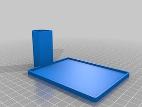 simple kitchen sponge brush holder & dining 3d print model - Mito3D