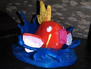magikarp used splash creatures pokemon figures 3d print model - Mito3D