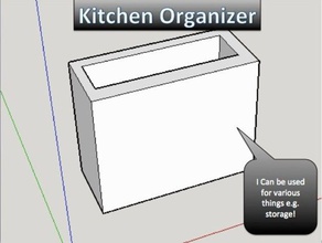 kitchen organizer & dining countertopchallenge 3d print model - Mito3D