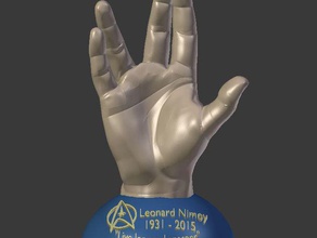 leonard nimoy mémorial impression sculptures spock star trek 3d print model - Mito3D