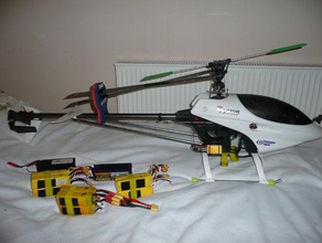 raptor 50 titan rc heli conversão eléctrica r c veículos sem escova a elétrico helicóptero hswro de modelo thundertiger 3d print model - Mito3D
