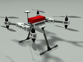infinityone - 3d stampabile octocopter r c i veicoli 3d print model - Mito3D