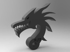 dragon keychain keychains dragons key chain chains 3d print model - Mito3D
