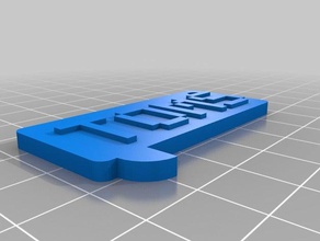 meu personalizada chamada placa com o nome de gerador toms moedas e selos personalizado 3d print model - Mito3D