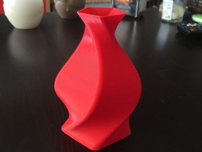 twisted pentagon vase decor elegant organic 3d print model - Mito3D