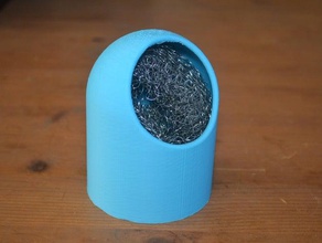 estropajo de limpieza soldadura hierro la electrónica el brillo limpiador titular inox almohadilla esponja punta 3d print model - Mito3D
