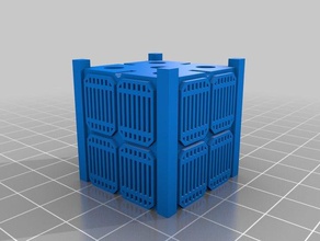 spex mini cubesat chaveiro veículos 3dprinted microchip pic 3d print model - Mito3D