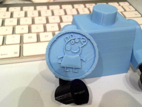 peppa pig pièce remix jouets & jeux 3d print model - Mito3D