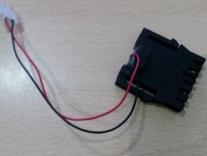 conector batteria taladro strumenti 3d print model - Mito3D