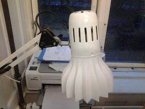 Lampenschirm Tischlampe 2 Versionen gerade verwirbelt Haushalt Lampe Schatten 3d print model - Mito3D