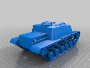 t110e3 tanque veículos 3d print model - Mito3D