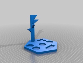 v2 desktop-Halter 3d-drucken 3d print model - Mito3D