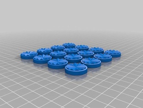 scacchiera dama set giocattolo & accessori di gioco pedine 3d print model - Mito3D