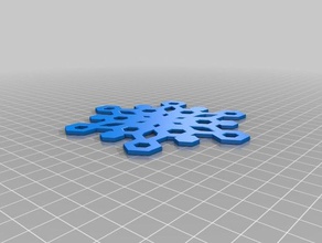 snowflake props christmas snow 3d print model - Mito3D